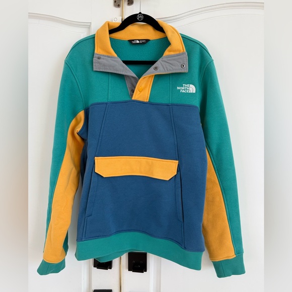 Men’s North Face Multicolor Fleece Jacket Alphabet City Size M - Picture 1 of 11